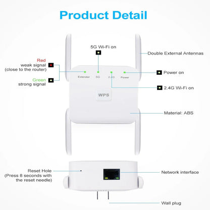 Long Range WiFi Booster and Cell Signal Amplifier