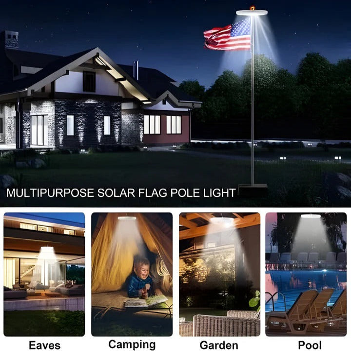 Bright Outdoor Flag Pole LED Lighting Kit