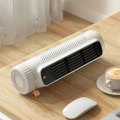 Compact Quiet Desk Fan with Rechargeable Battery