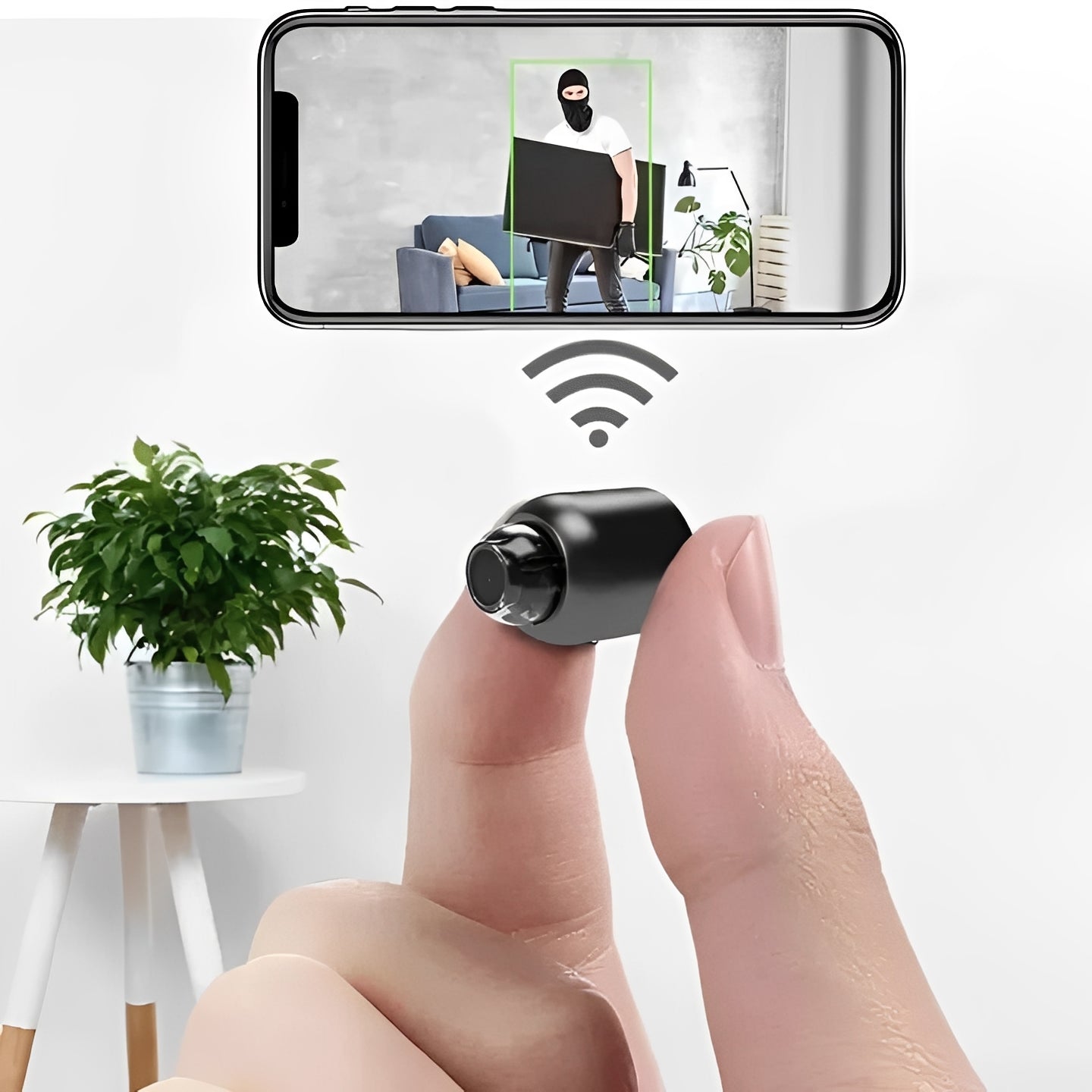 Compact HD Security Camera with Motion Alert - Ortekor