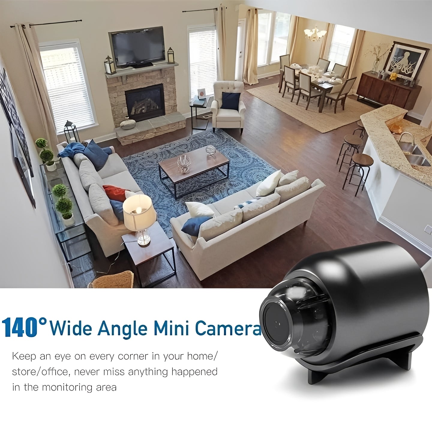 Compact HD Security Camera with Motion Alert