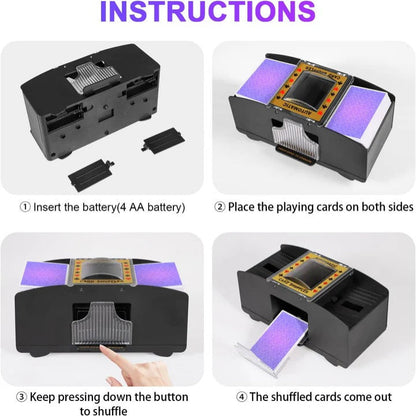 Automatic Card Shuffler Battery Operated