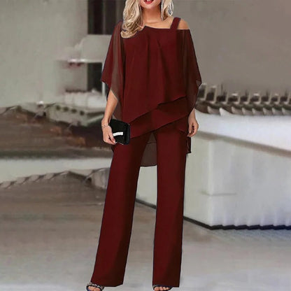 Trendy Off Shoulder Ladies Suit
