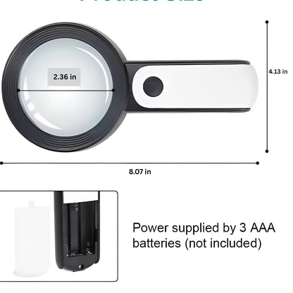 Portable LED Magnifying Glass Set