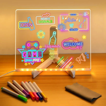 Glowing Clear Sign and LED Display Board