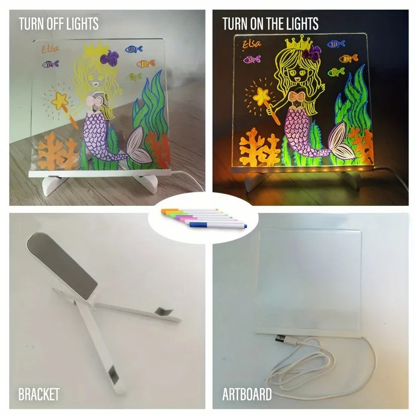 Glowing Clear Sign and LED Display Board
