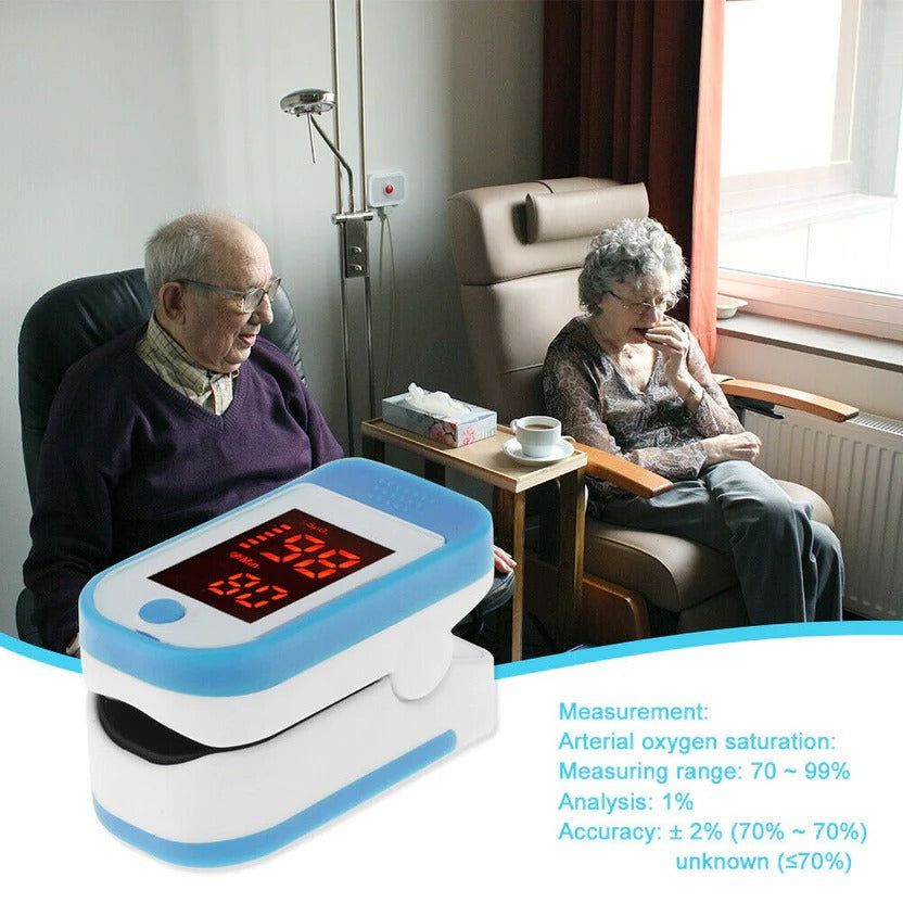 Portable Oxygen Level Tracker, Finger Pulse Monitor