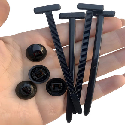 Durable Cable Ties 50-Pack, Easy Lock Zip Ties
