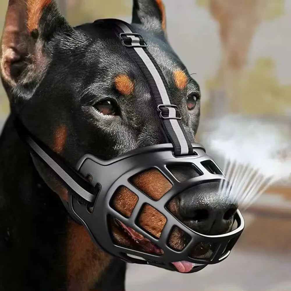Comfortable Pet Muzzle with Safety Reflective Straps - Ortekor