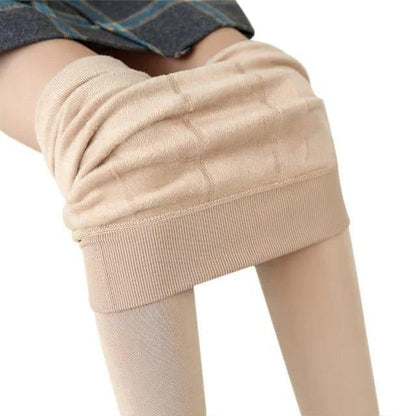 Warm High Waisted Fleece Leggings for Women