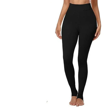 Warm High Waisted Fleece Leggings for Women