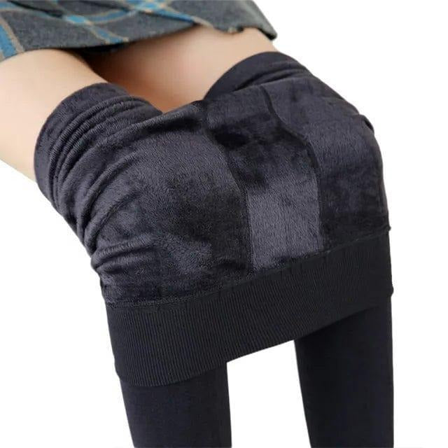 Warm High Waisted Fleece Leggings for Women
