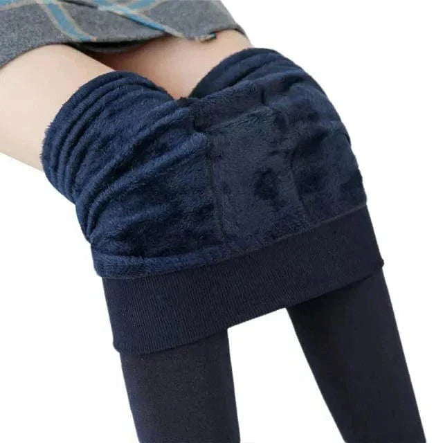 Warm High Waisted Fleece Leggings for Women