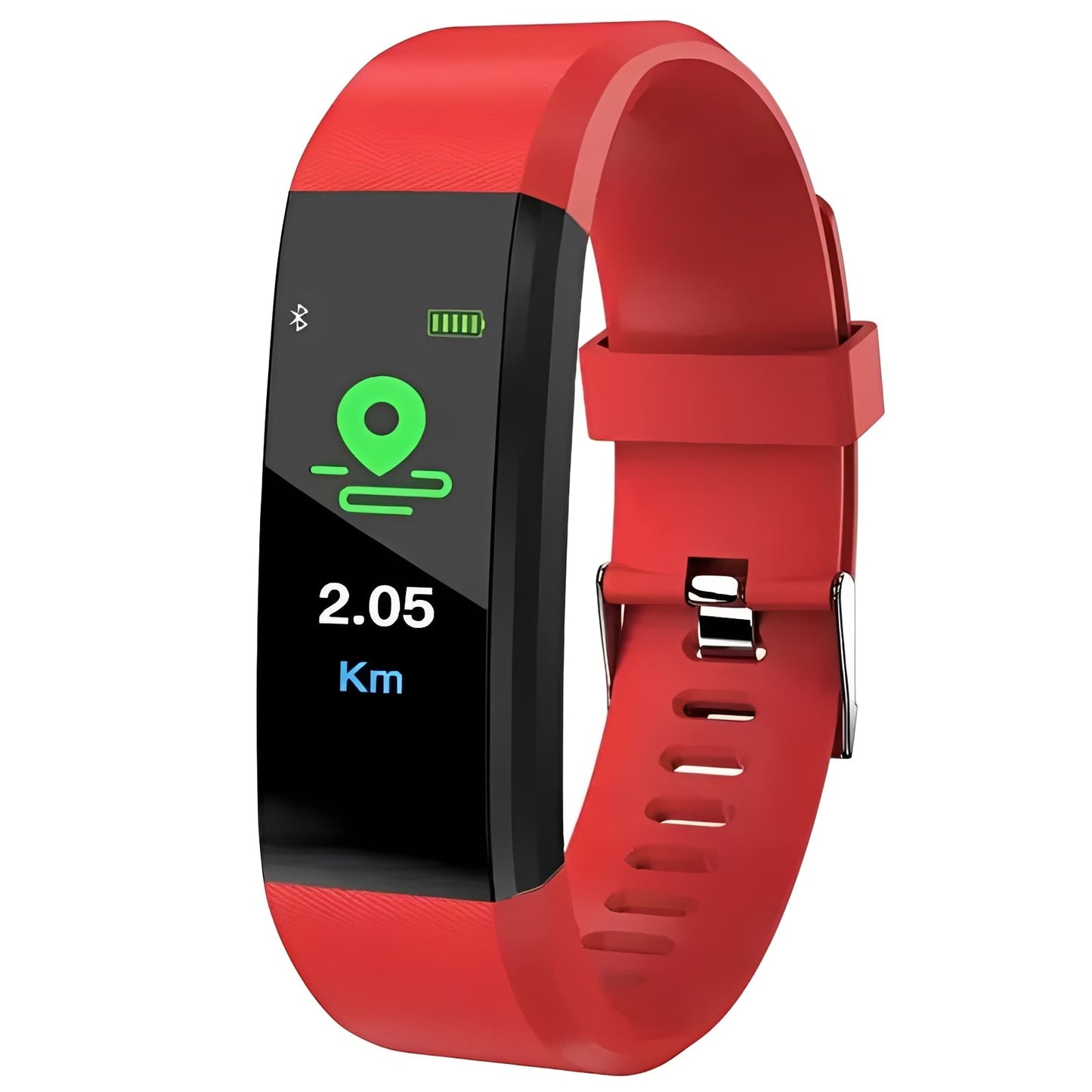 Sporty Fitness Tracker with Heart Rate Monitor Digital Screen