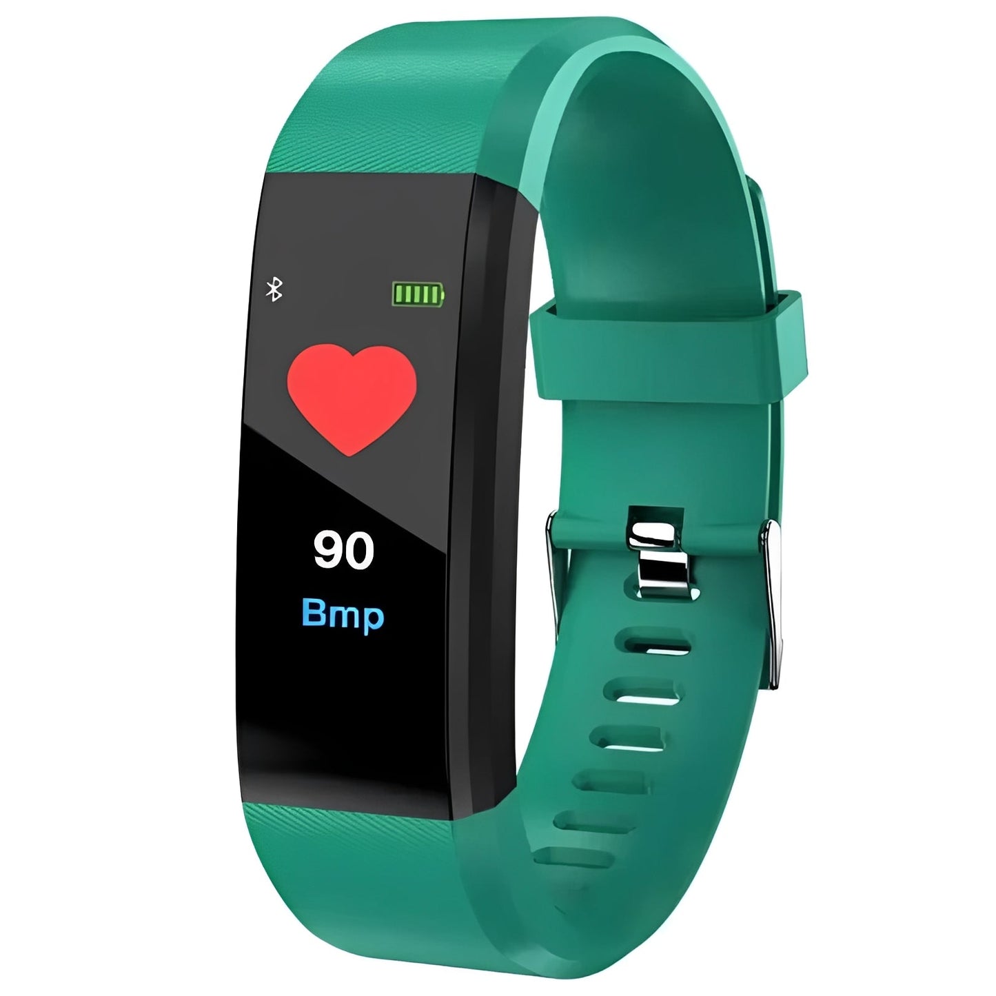 Sporty Fitness Tracker with Heart Rate Monitor Digital Screen