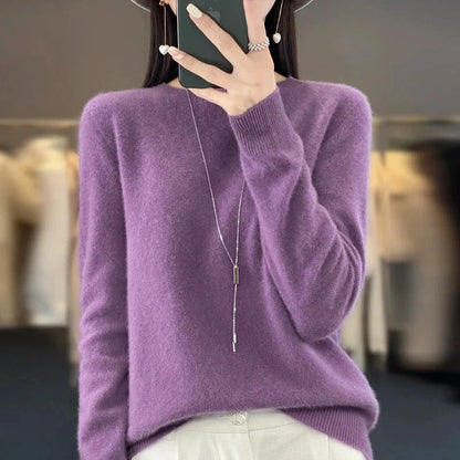 Soft Merino Wool Crew Neck Sweater