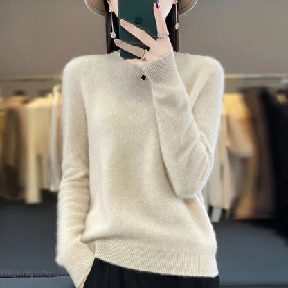Soft Merino Wool Crew Neck Sweater