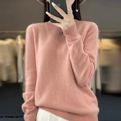 Soft Merino Wool Crew Neck Sweater