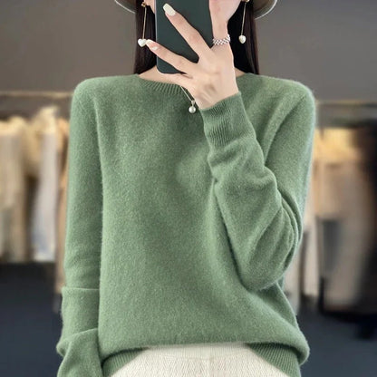 Soft Merino Wool Crew Neck Sweater