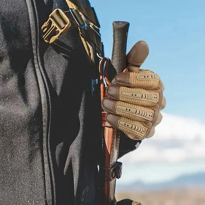 Durable Work Gloves with Padded Fingers and Mesh Palms