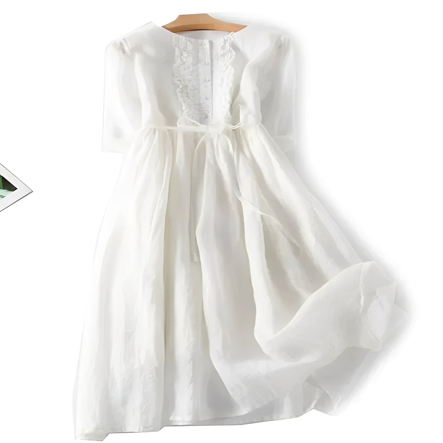 Floral Summer Dress with Ruffles for Ladies