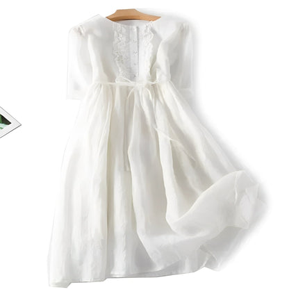 Floral Summer Dress with Ruffles for Ladies