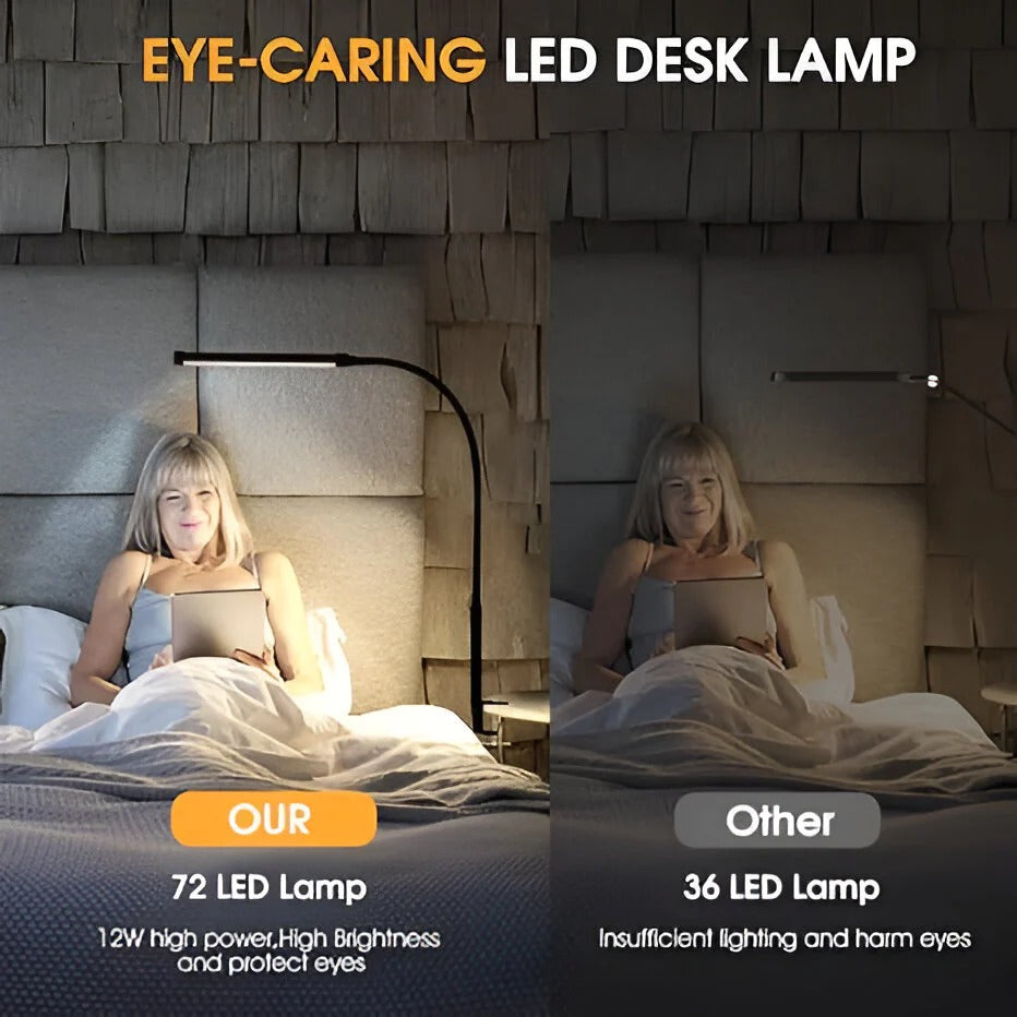 Adjustable Bright LED Table Lamp with Flexible Neck