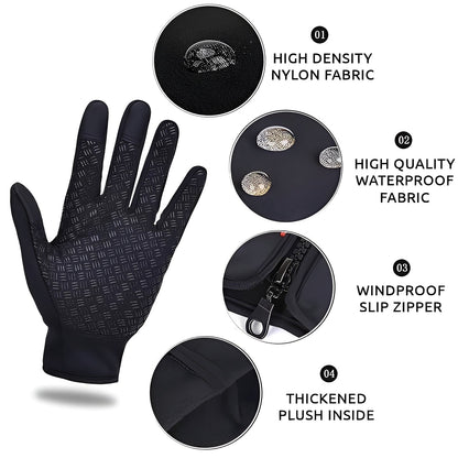 Warm Waterproof Bike Gloves for Men and Women