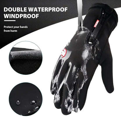 Warm Waterproof Bike Gloves for Men and Women