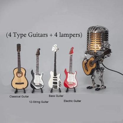 Retro Music Theme Table Lamp