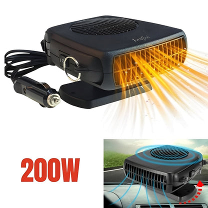 Compact 12V Car Ceramic Heater Fan for Winter