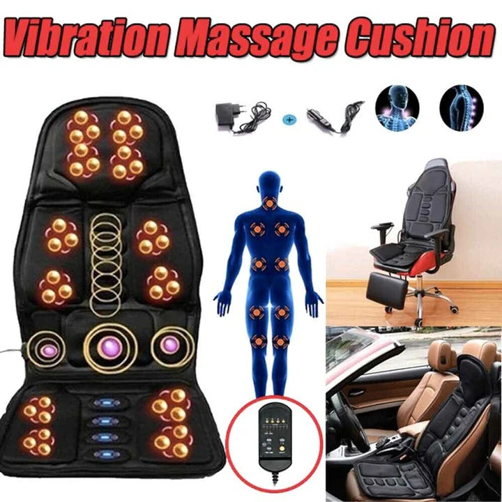 Heated Massage Seat Cushion for Lower Back Relief