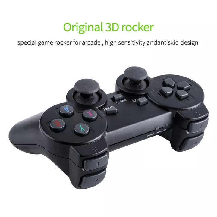 Compact Gaming Console with 64GB and 2 Wireless Controllers