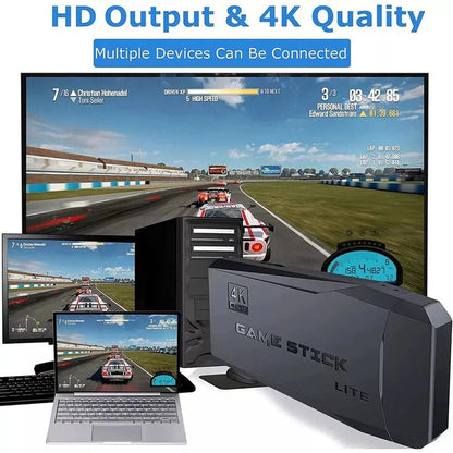 Compact Gaming Console with 64GB and 2 Wireless Controllers