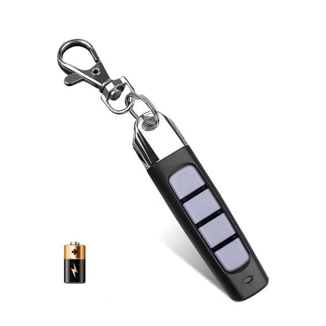 Compact 4 Button Garage Door Opener Keychain Remote