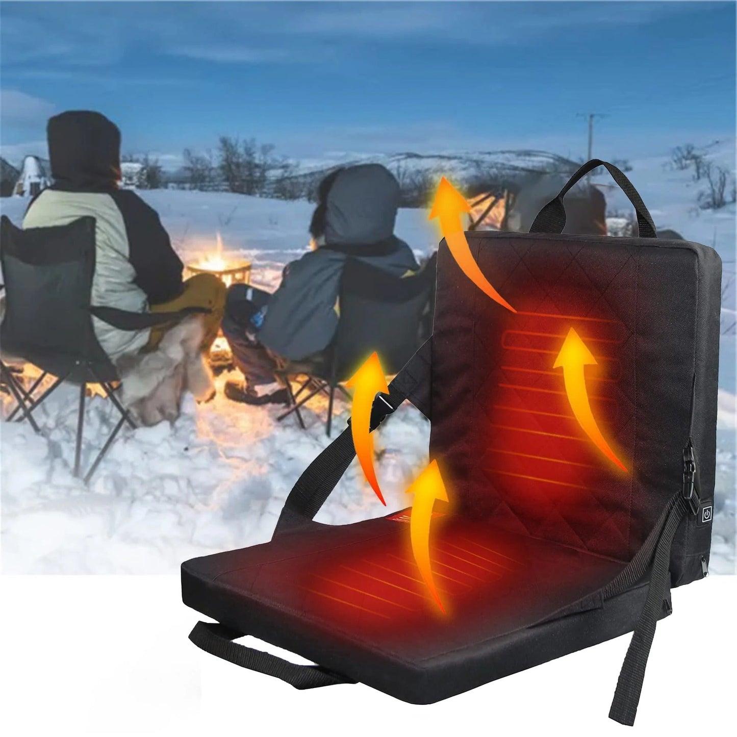 Portable Warm Car Seat Cushion with 3 Heat Modes