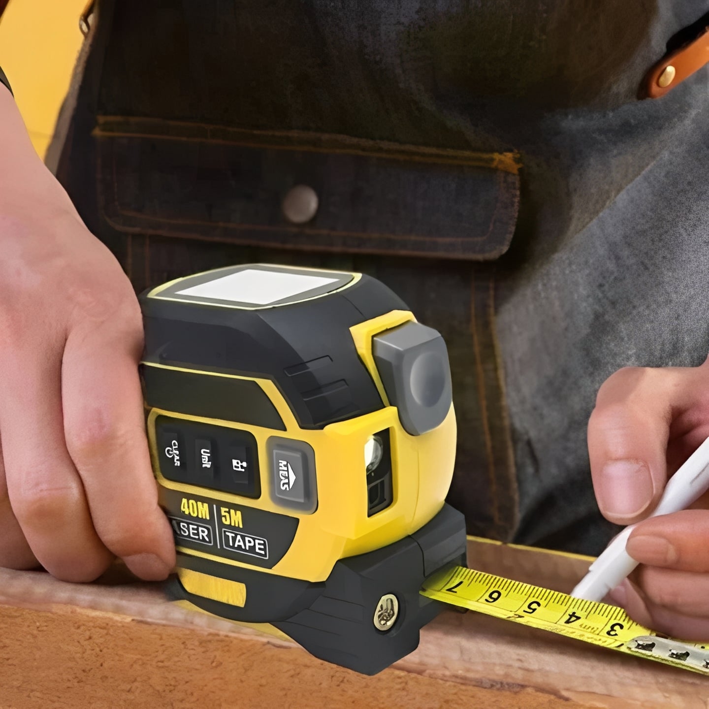 Accurate Distance Laser Measure with IR Sensor