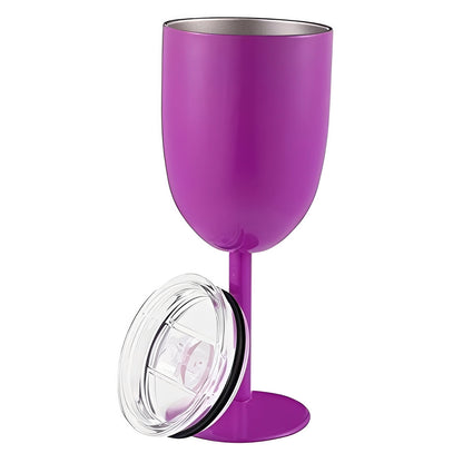 Double Wall Insulated Wine Cup with Tight Lid