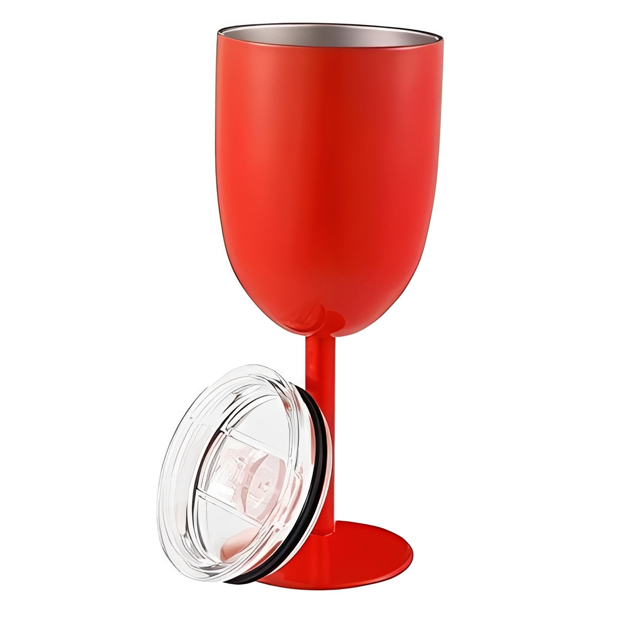 Double Wall Insulated Wine Cup with Tight Lid