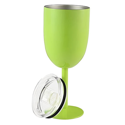 Double Wall Insulated Wine Cup with Tight Lid