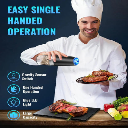 Easy Use Electric Salt Pepper Grinder Mill