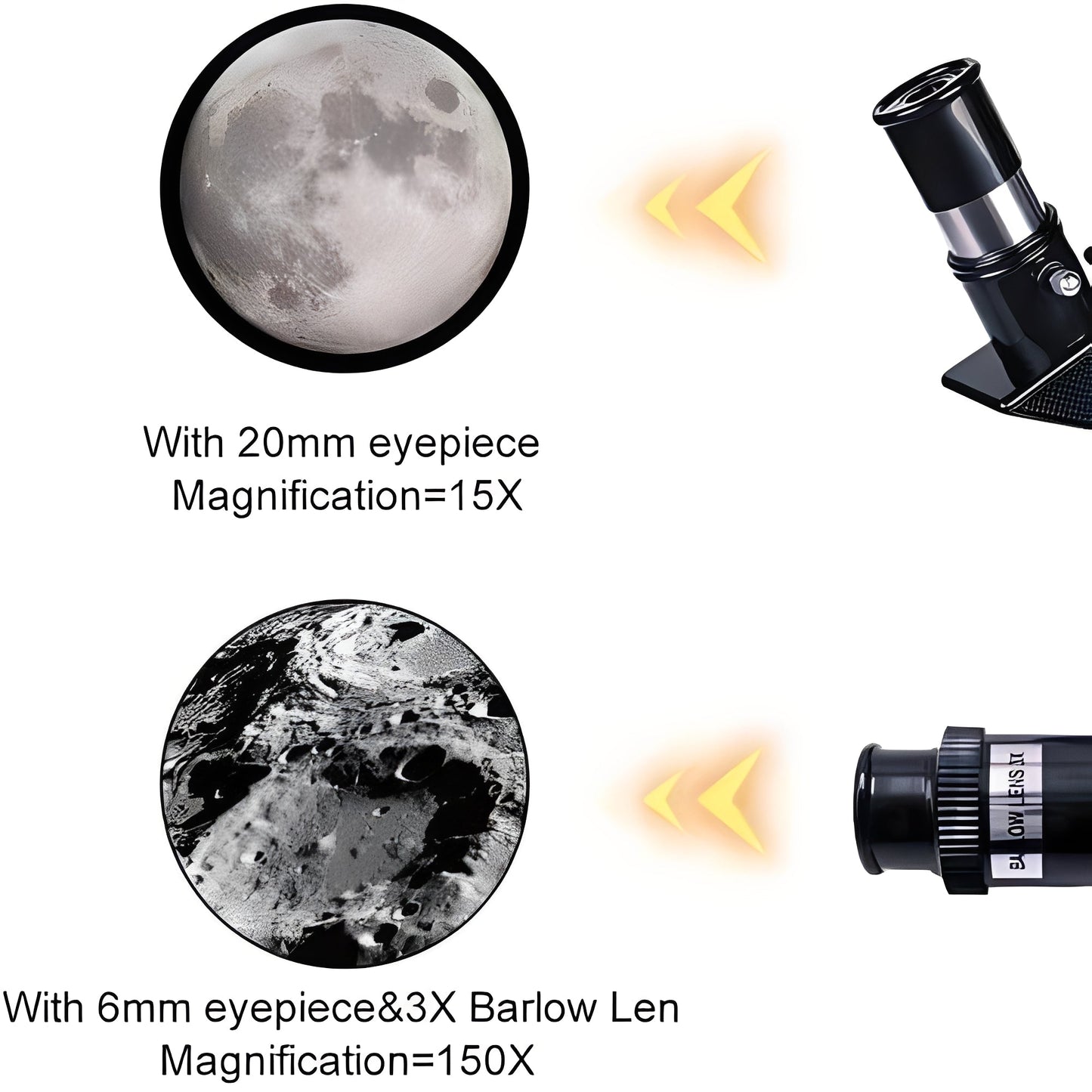 Powerful Moon Telescope with Tripod 150x Zoom