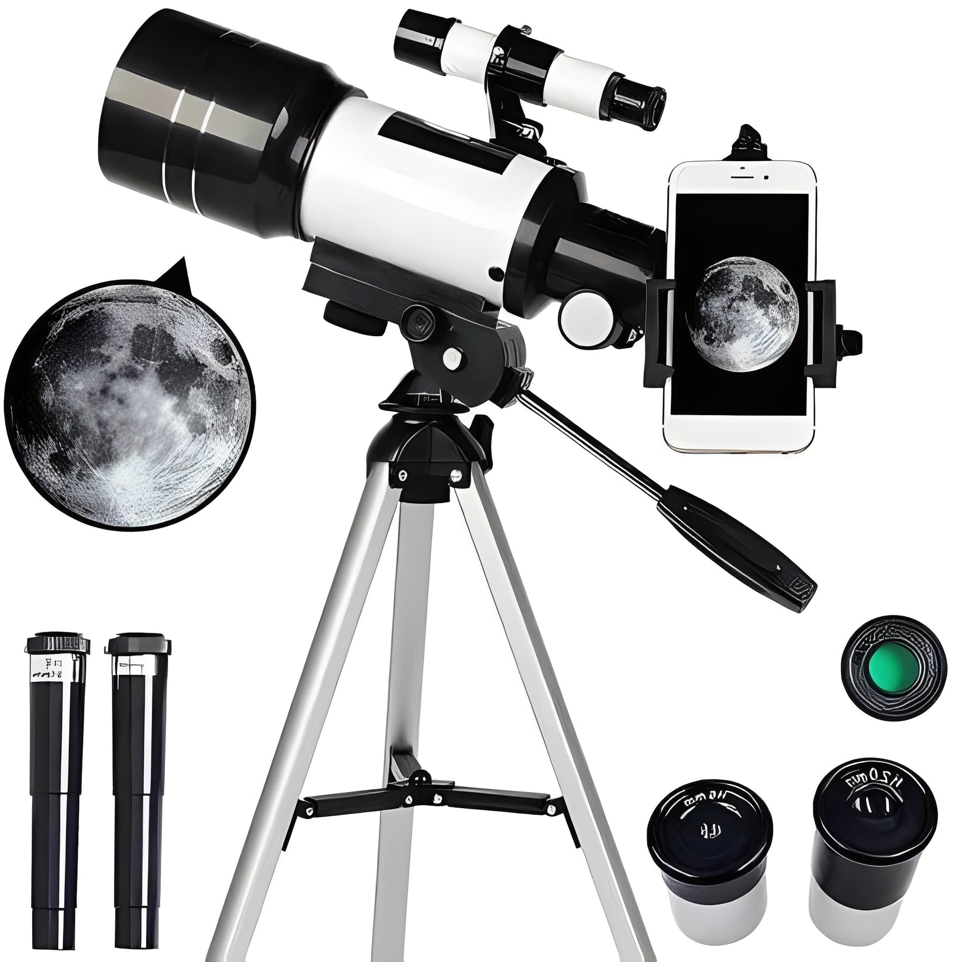 Powerful Moon Telescope with Tripod 150x Zoom - Ortekor