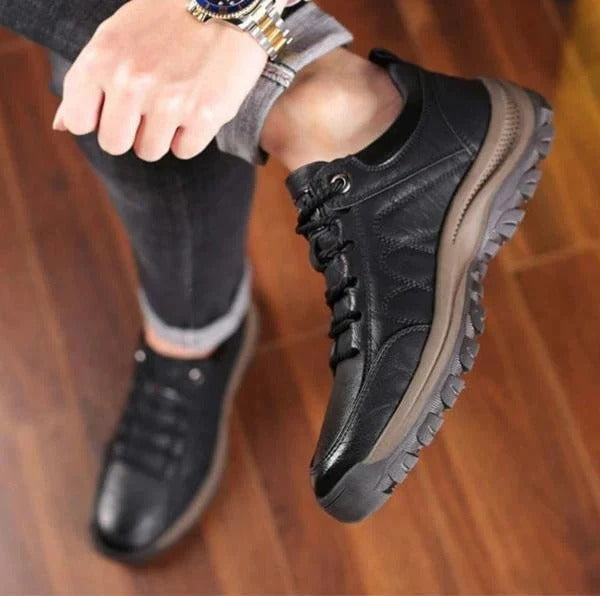 Comfortable Men's Leather Oxfords with Arch Support