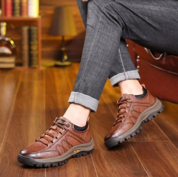 Comfortable Men's Leather Oxfords with Arch Support