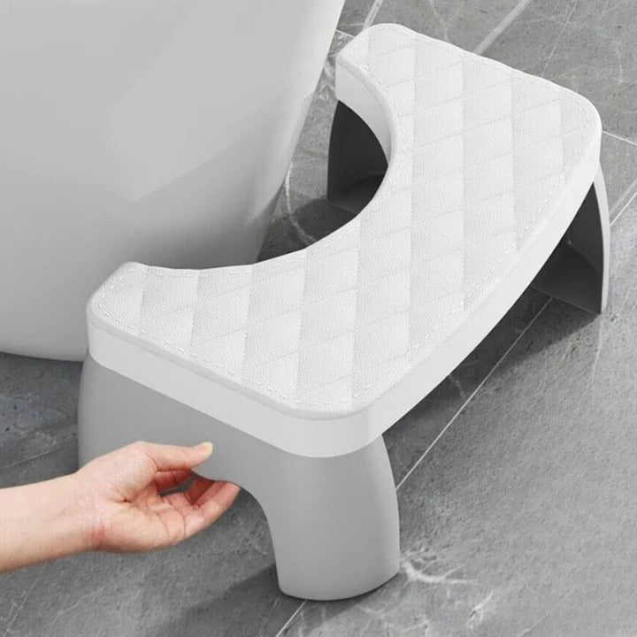 Space Saving Toilet Step Stool with Anti Slip Base