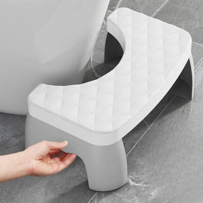 Space Saving Toilet Step Stool with Anti Slip Base