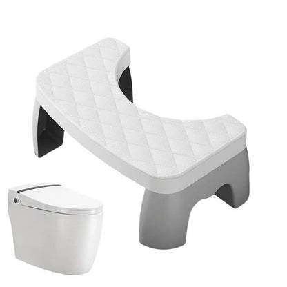 Space Saving Toilet Step Stool with Anti Slip Base