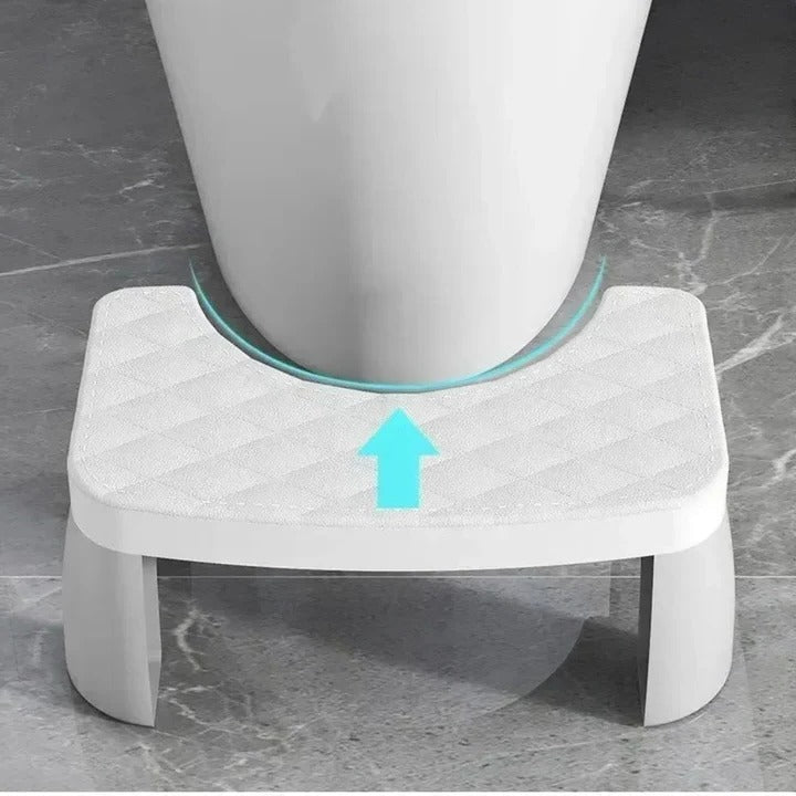 Space Saving Toilet Step Stool with Anti Slip Base
