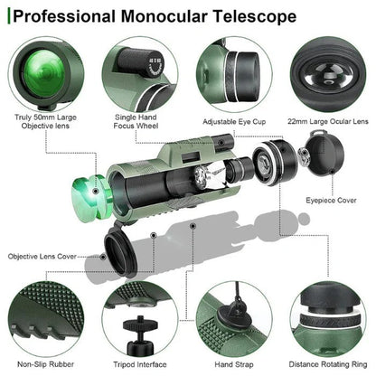 Portable Mini Pocket Telescope for Outdoor Use